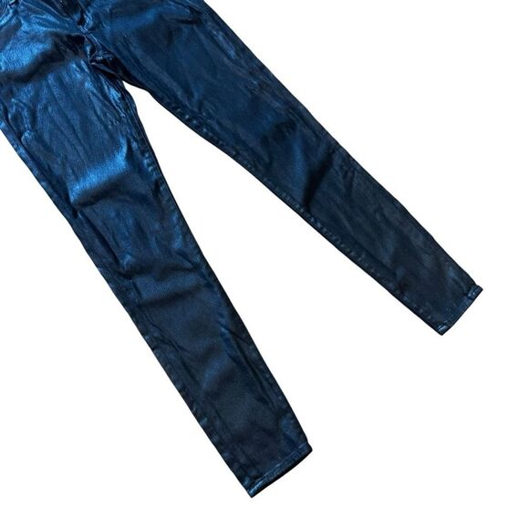 Revolve Hudson Noir Coated Krista Super Skinny in Black With A Shine - Picture 4 of 10